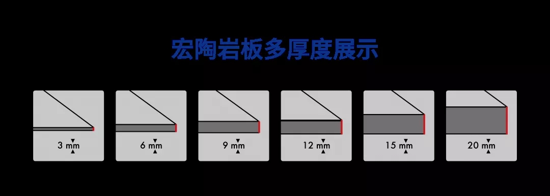 千亿体育平台岩板多厚度展示图